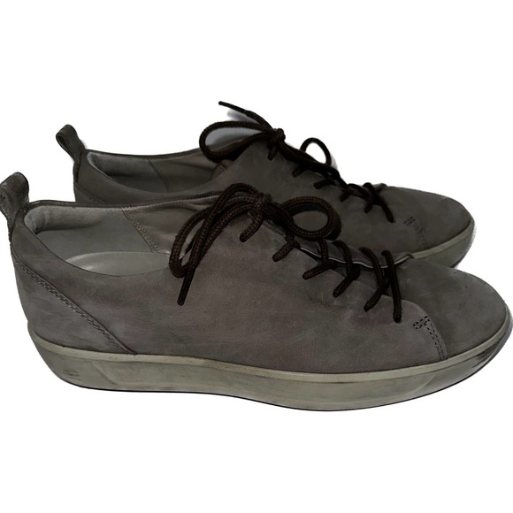 Ecco‎ Soft 7 City Sneaker womens gray suede sneakers size 41 (10) - Picture 1 of 7
